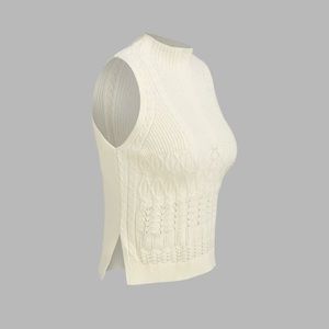 Sleeveless Knitted Tank Top